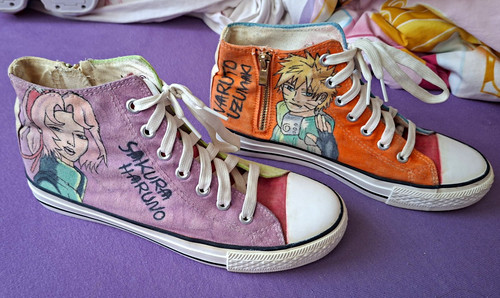 Handbemalte high top sneaker - high,